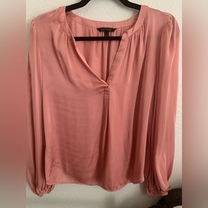 Banana republic pink long sleeve blouse